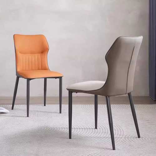 超纤皮餐椅家用铁艺靠背椅餐桌椅酒店凳厂家 家具椅子高靠背