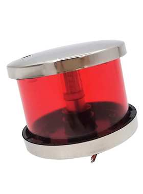 12-24V不锈钢环照灯透明红色绿色灯罩91*68mm船用游艇用配件LED