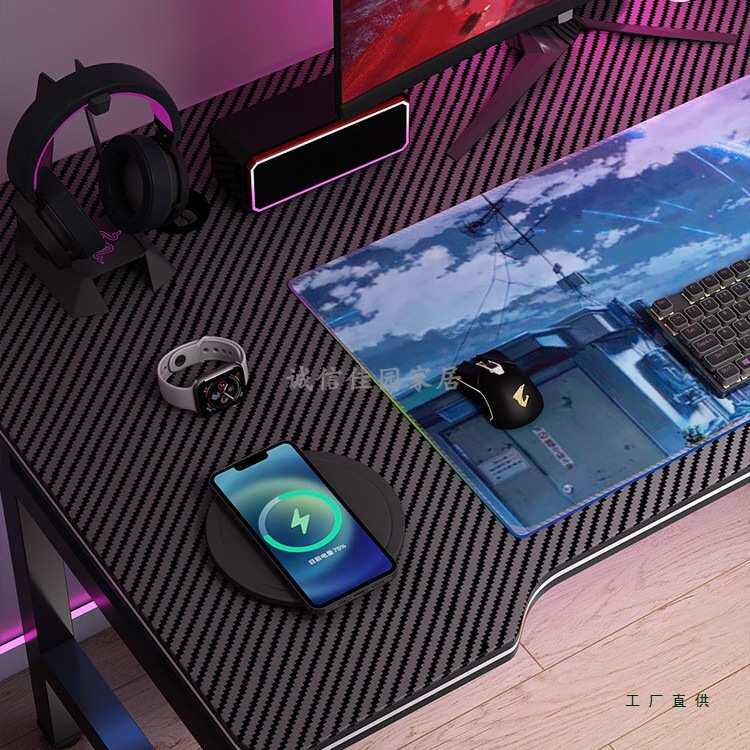 台式电脑桌家用电竞桌卧室简易折叠桌太纤维桌子工作台书桌办公桌