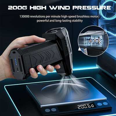 暴力风扇涡轮13万高速无刷turbofan吹水洗车清洁除尘户外露营