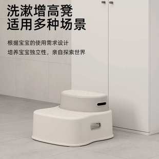 ?IP9D香榭美松宝宝洗手梯踩脚凳幼儿洗脸台阶凳儿童洗漱台踏脚小