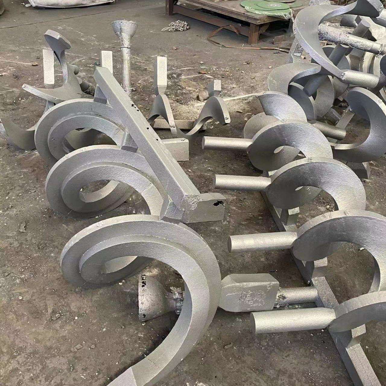 弘跃铸造各种尺寸铸造螺旋叶片 一体成形无轴螺旋叶片 绞龙叶片