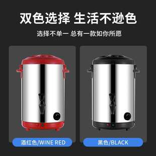 凉水壶大容量5升3升冷水壶不锈钢双层奶茶桶保温桶商用果汁咖啡饮