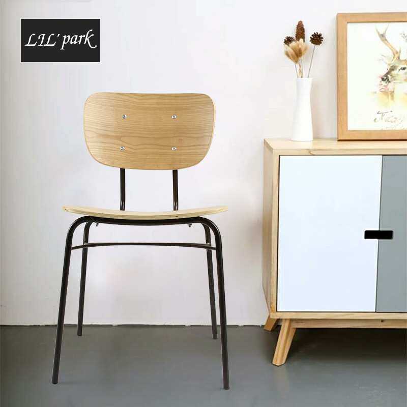 铁艺金属椅子北欧复古美式乡村简约休闲咖啡餐厅酒吧椅子靠背椅子