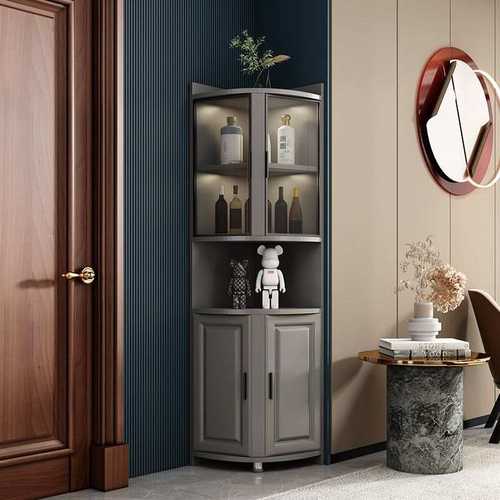 转角柜墙角三角拐角边角角落收纳储物置物架客厅卧室转弯直角柜子