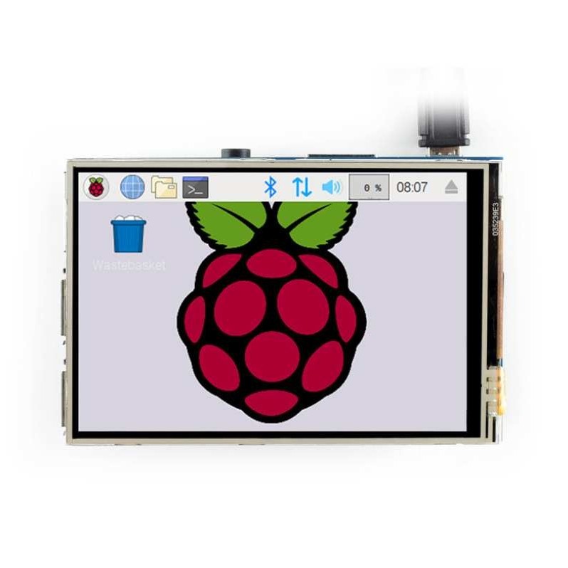 微雪 Raspberry Pi 4B 3.5寸 树莓派液晶屏480×320触摸屏 显示器