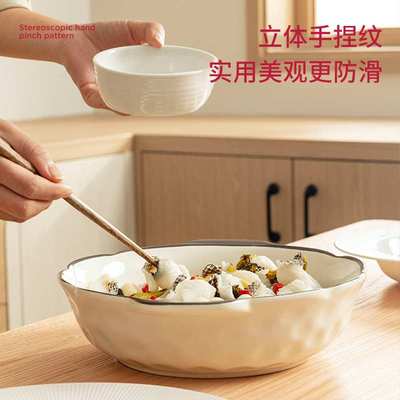 酸菜鱼大盆碗汤碗家用特大号双耳陶瓷水煮鱼毛血旺汤盆12寸