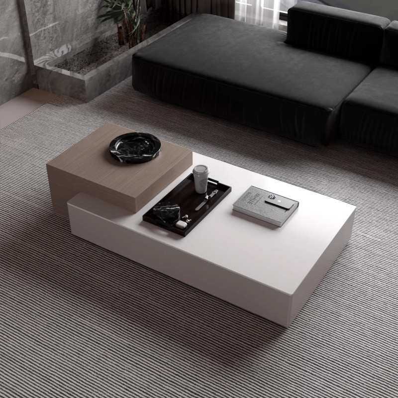 升降茶几简约现代客厅家用极简意式多功能轻奢高级设计感岩板茶桌