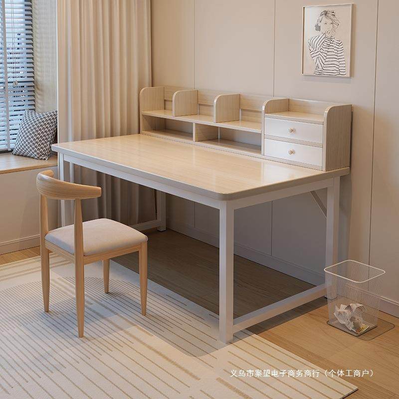 书桌书架一体桌子工作台式电脑桌收纳置物架卧室家用学生写字学习,3C数码配件,USB灯,淘宝优惠券,粉丝福利购,淘宝优惠卷