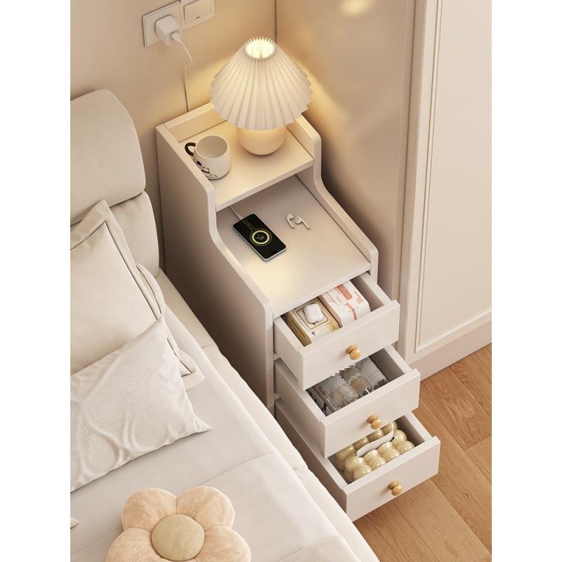 床头柜小型简约现代收纳柜卧室床边极窄夹缝小柜子简易迷你置物架