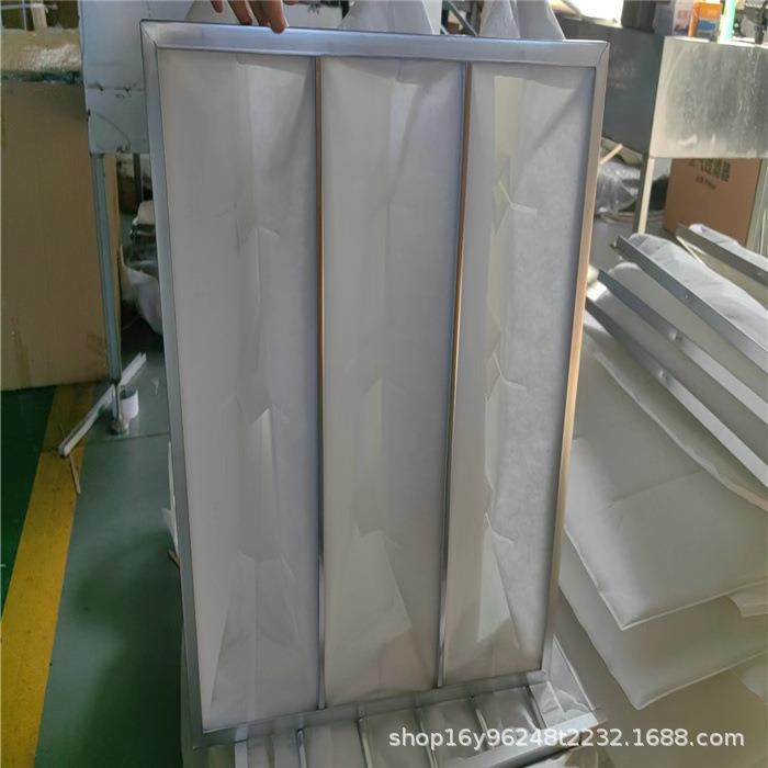 环保设备配套 镀锌框高周波空气过滤袋 加厚菱形棉DPA过滤袋