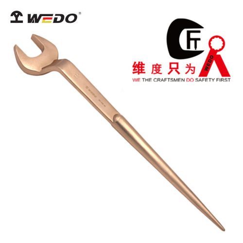 WEDO维度BE140B防爆铍铜高颈撬棒呆扳手/开口扳手（）