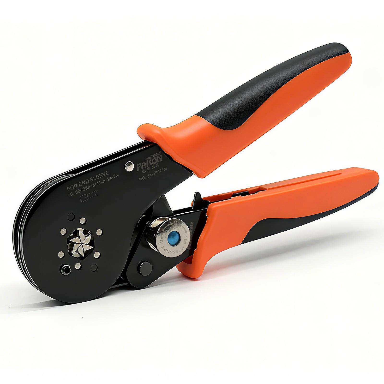 管型绝缘端子压线钳 针形冷压端子压接钳 6边型欧式端子钳 25平方