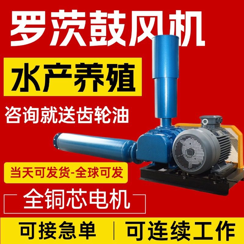 专用三叶罗茨风机污水处理水产养殖耐高温鱼塘增氧机罗茨