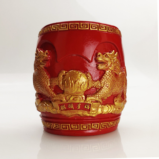 闽南民俗用品拜天公米升 米斗 浮雕米贞礼佛敬天米斗配套习俗用品