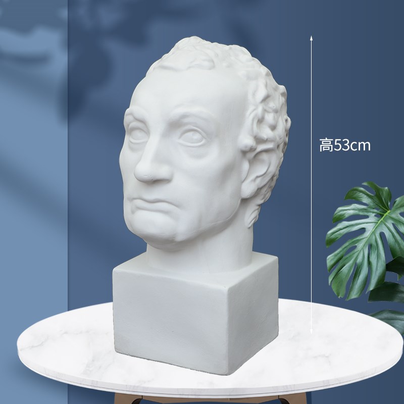 格达米那塔头石膏像塔头石膏头像美术教具画室雕塑装饰静物摆件