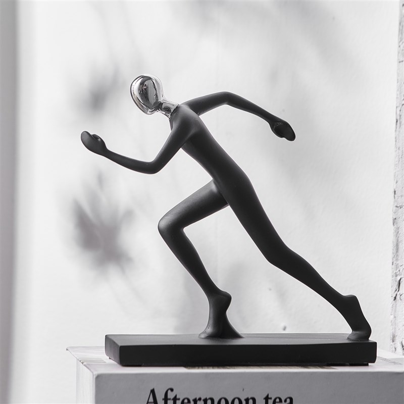 骑行者艺术摆件现代简约客厅玄关装饰品办公室桌面摆饰高级感小众