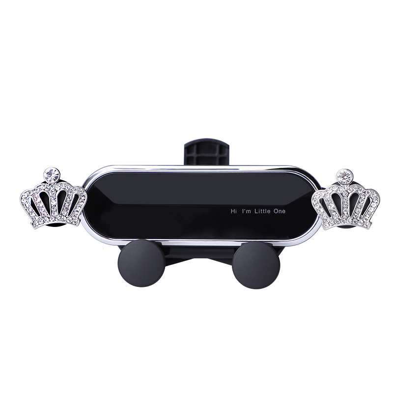 新款车载手机支架汽车重力感应支撑架卡扣式多功能出风口导航支架