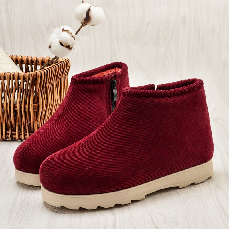 拖鞋女人字拖防滑防臭冬季棉拖鞋女包跟手工棉鞋男加绒防滑保暖厚