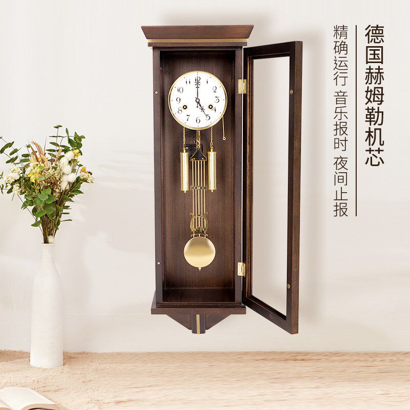 现代机械挂钟客厅挂钟p简约时钟北极星机械机芯石英机芯表客厅挂