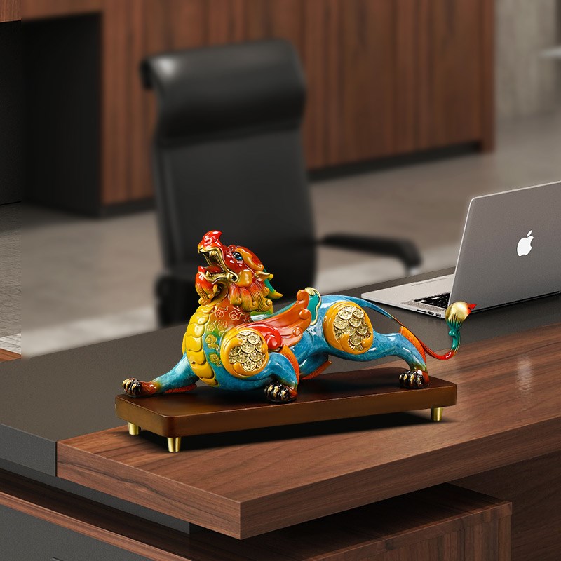 铜貔貅摆件招财聚财貔恘办公室客厅入户玄关装饰品公司开业礼物