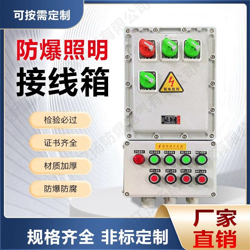 防爆配电箱控制柜照明动力检修电源插座箱不N锈钢接线盒空箱开关