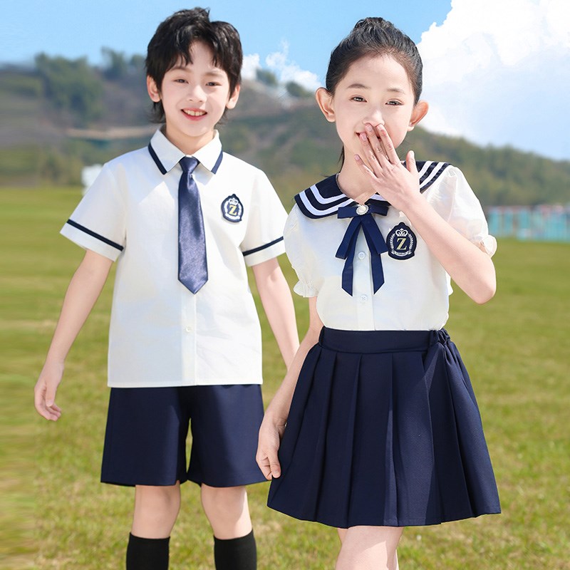 小学生校服夏季英伦学院风套装幼儿园园服毕业照六一节合唱团服饰