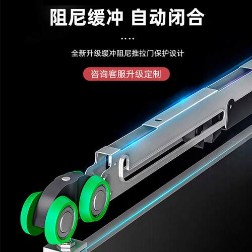 极窄淋浴房一字形卫生间隔断干湿分离网红窄边浴室玻璃平移推拉门