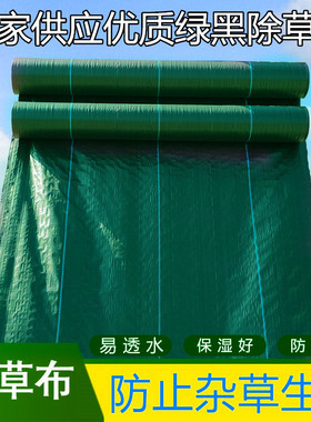 厂家供应农用防草布除草布果园艺果树苗保湿透气抗老化黑绿色地布