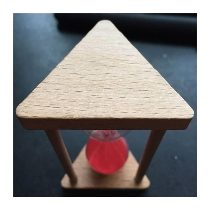 定时做三角榉木0秒/60x90秒沙漏//5/10分钟计器