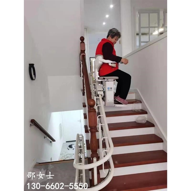 定制楼道式座椅电梯 简易小型家用老年人代步爬楼机 斜挂式升降椅