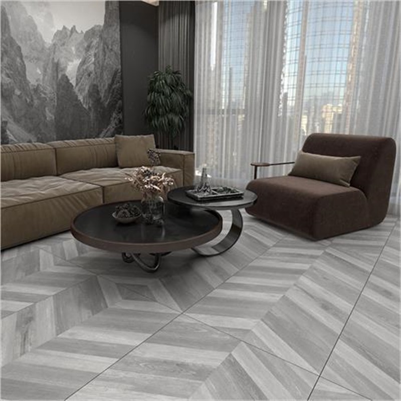 哑光全瓷木纹砖600x1200仿实木客餐厅卧室防滑地砖商场酒店仿古砖