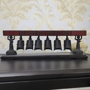 仿古单层曾侯乙青铜小编钟指尖江湖古典桌摆件武汉礼物旅游纪念品