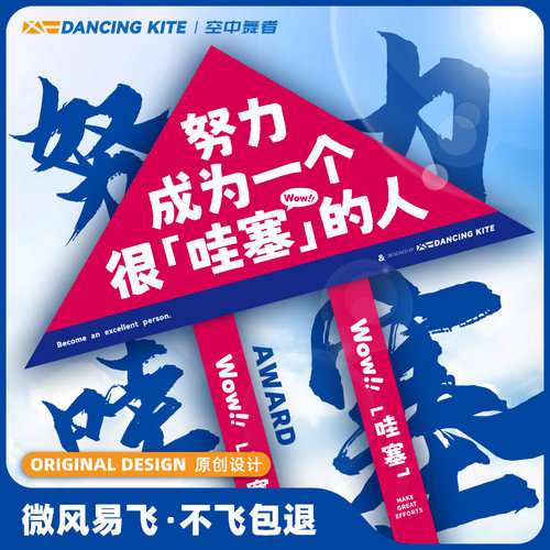 2024新款风筝网红卡通哇塞微风易E飞高档手持线轮盘小儿童大人专