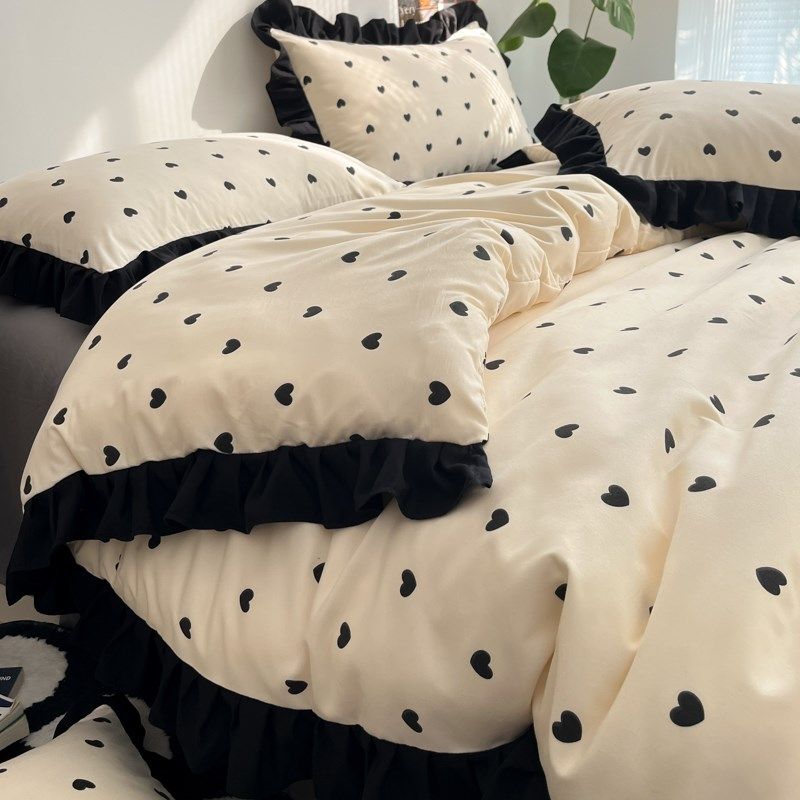 法式水洗棉被套单件非纯棉花边被罩150x200x230单双人被子内胆套,床上用品,被套,淘宝优惠券,粉丝福利购,淘宝优惠卷