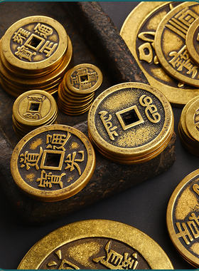 加厚黄铜顺治通宝等单枚铜钱