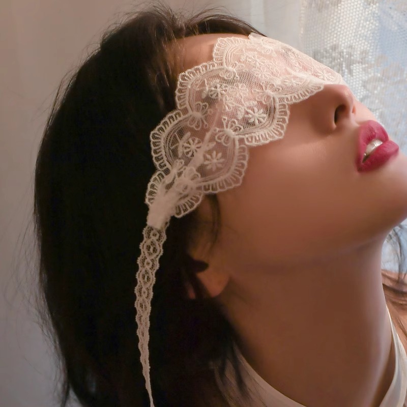 Gj诡计多端的情侣「若隐若现」蕾丝眼罩蒙眼情调丝带遮眼捆布条女