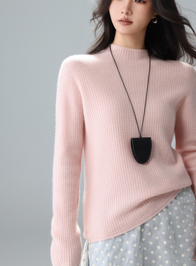 【12-27】9015 低领羊绒衫 100%羊绒