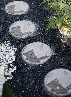 户外花园草坪铺路石垫脚石别w墅庭院装饰摆件园林防滑脚踏板汀步