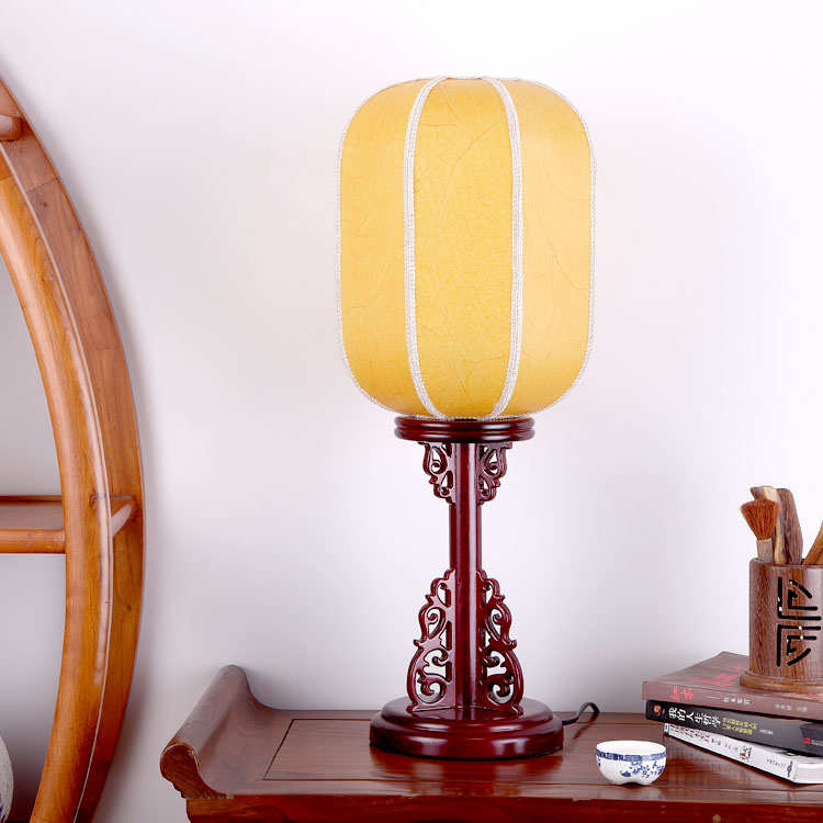 卧室中式红色影楼氛围古拍摄羊皮床头yH.古典仿实木禅意风灯宫灯