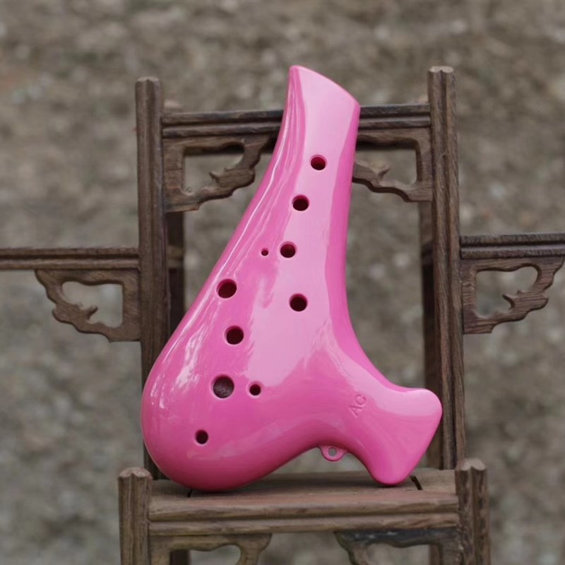 聆风树脂12孔t中音C调陶笛 十二孔