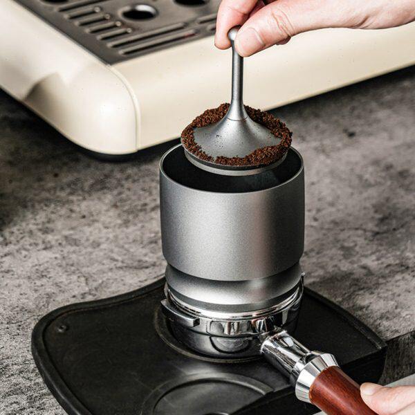 铝合金咖啡接粉杯58mm磨豆机接粉器闻香杯意式咖啡机落粉器取粉器
