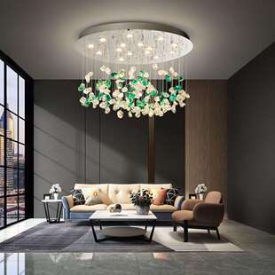 轻奢大气客厅灯艺术石头设计感商用售楼部吸顶灯新款餐厅卧室灯具