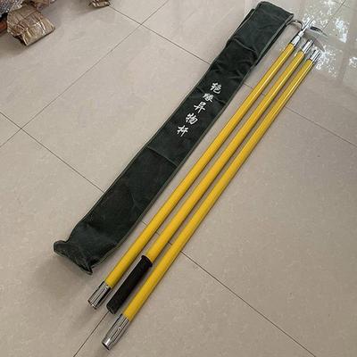 铁路打杂杆27.5kV头接触网工程工具6节6米打杂棒