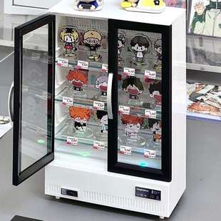 吃谷人痛桌布置好物!桌面透明小痛柜迷你立牌摆件防尘展示收纳盒