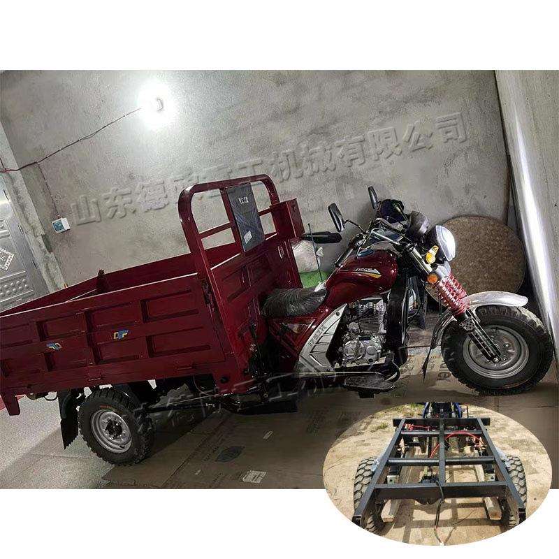 工程运输装载翻斗车 农用汽油摩托三轮车 后翻式燃油自卸运输车
