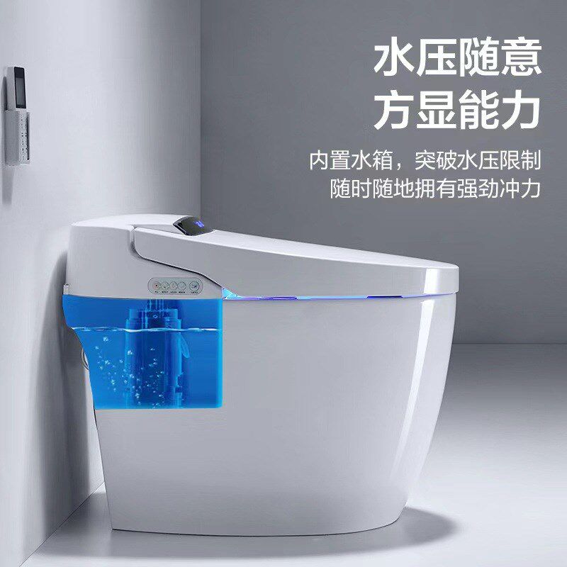 智能马桶全自动一体式陶瓷坐便器自动冲水智能马桶加热冲洗坐便器