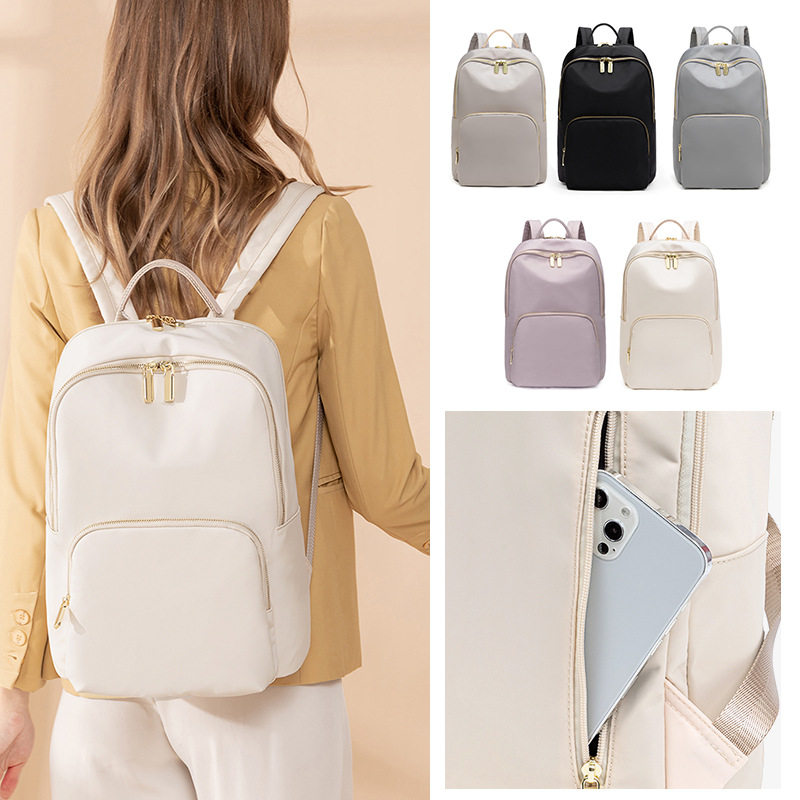 电脑包双肩包女士大容量多隔层时尚简约学生书包出差商务防盗揹包,箱包皮具/热销女包/男包,双肩背包,淘宝优惠券,粉丝福利购,淘宝优惠卷