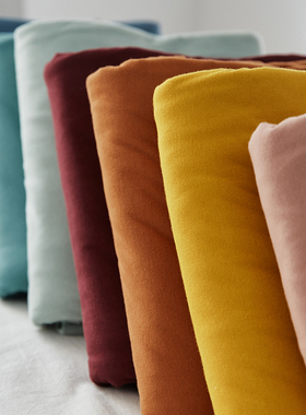 日式裸睡单件纯棉被套 纯色针织棉 双人被罩全棉天竺棉单人被套