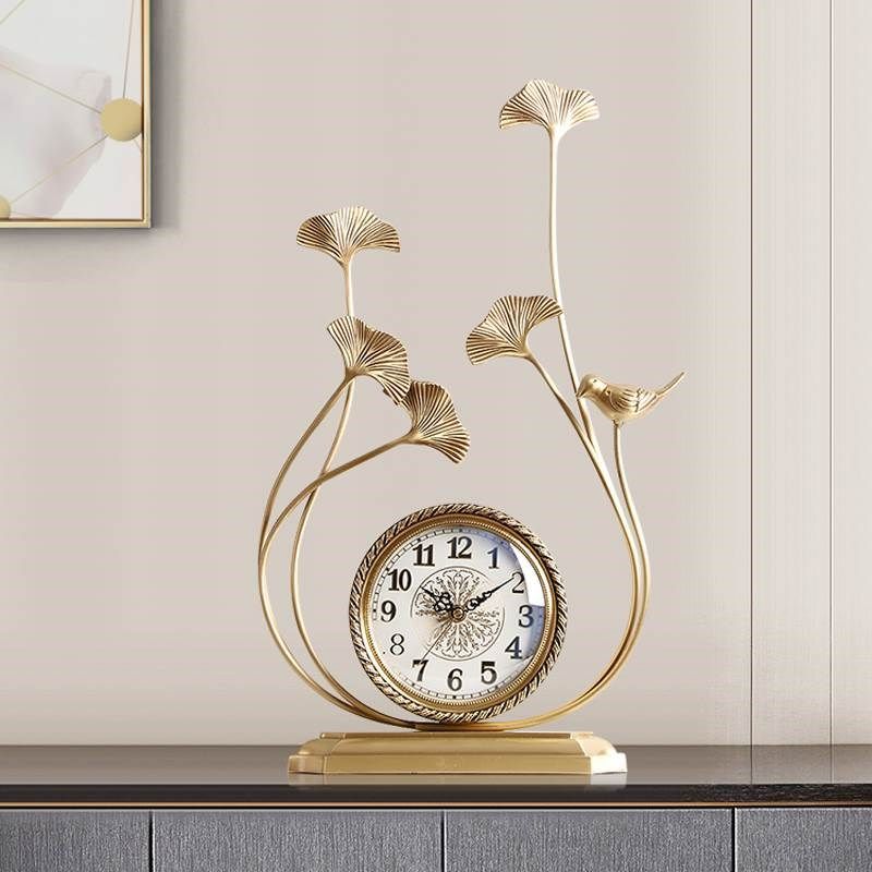 家用台式黄铜座钟摆件客厅复古创意玄关装饰现代轻奢台钟欧式时钟,家居饰品,座钟,淘宝优惠券,粉丝福利购,淘宝优惠卷
